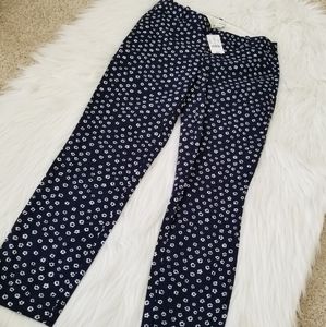 J crew pants stretchy size 4 floral blue